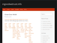 Tablet Screenshot of ingoodwetrust.info
